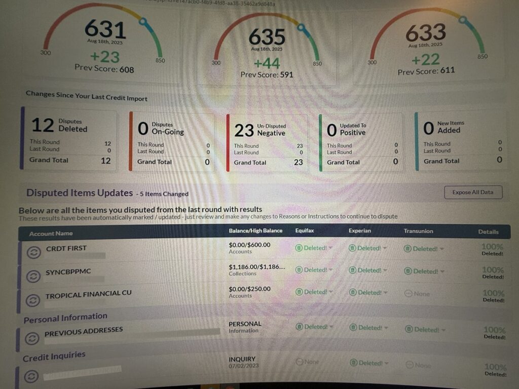 Client credit success story